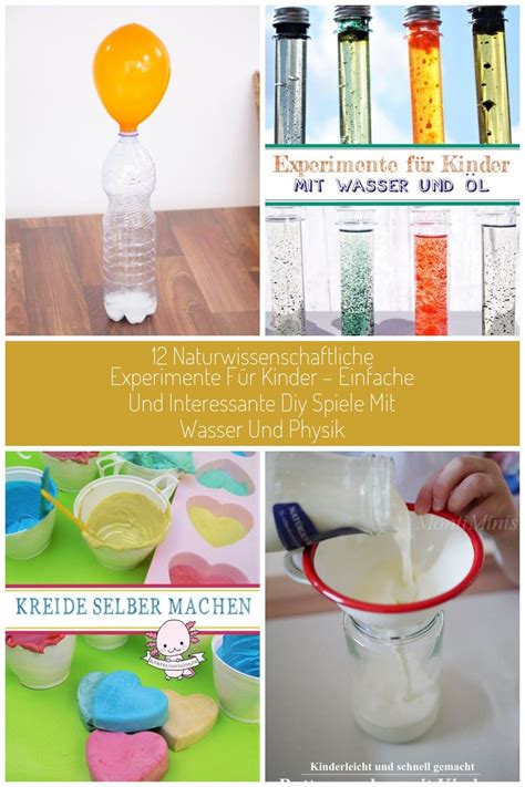 12 Naturwissenschaftliche Experimente Für Kinder Einfache Und