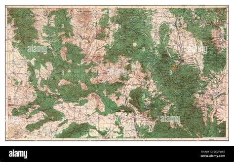 Prescott Arizona Map 1959 1250000 United States Of America By