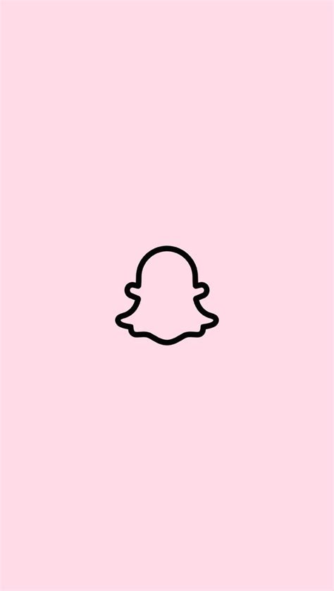 Pink Snapchat Logo In Snapchat Logo Snapchat Icon Iphone Wallpaper Tumblr Aesthetic