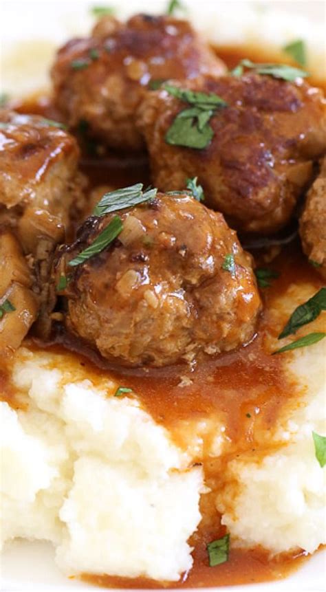 This particular recipe is one of my favorites. Salisbury Steak Meatballs (Instant Pot, Stove Top, Slow Cooker) | Recipe | Salisbury steak ...