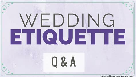 It's so sad and i wish people would enjoy this. WPN- Wedding Etiquette Q&A