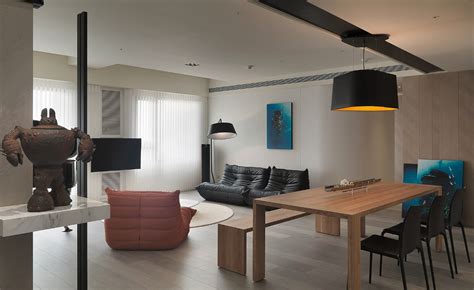 Taiwanese Apartment With Simple Layout And Punchy Palette