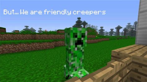 If Creepers Were Friendly Minecraft Machinima Youtube