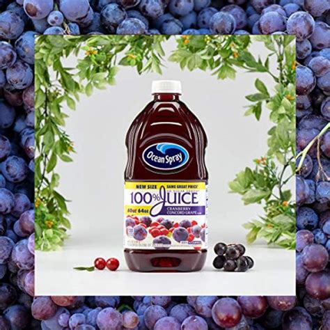 Ocean Spray 100 Juice Cranberry Concord Grape 60 Fl Oz