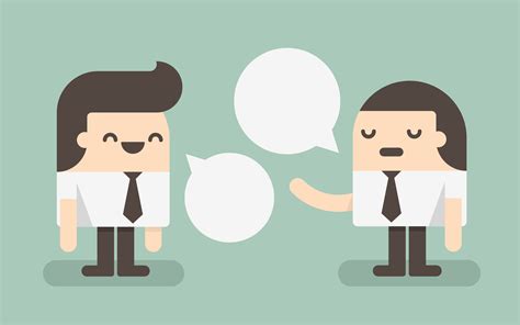 Two Businessmen Talking With Speech Bubbles 664302 Vector Art At Vecteezy