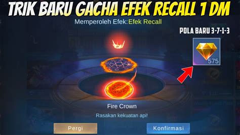 GACHA EFEK RECALL 1 DIAMOND EVENT 11 11 DIAMOND KUNING MOBILE LEGENDS