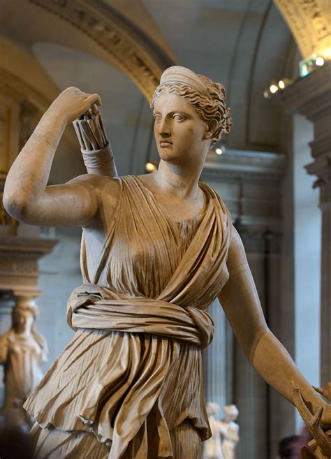 Diana Artemis Huntress Known As Diana Of Versailles The Seville Palatine Type Marble