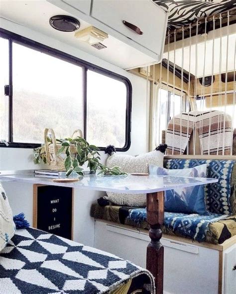 Cool Rv Decoration Ideas You Can Try 22 Camper Interior Rv Makeover