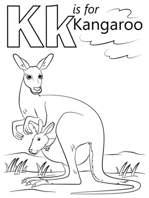 Letter K Coloring Pages For Preschoolers Color By Number Printable