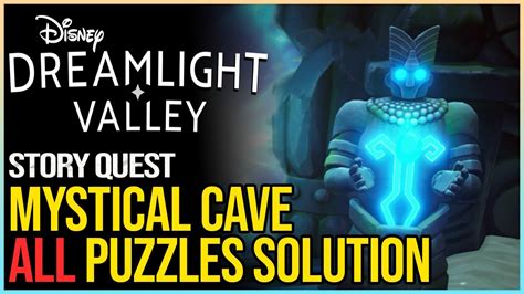 All Mystical Cave Puzzles Solution Disney Dreamlight Valley Youtube