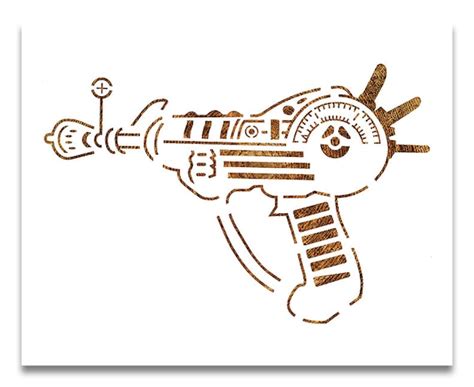 Ray Gun Stencil Cod Zombies Stencil Reusable Cool Custom Etsy