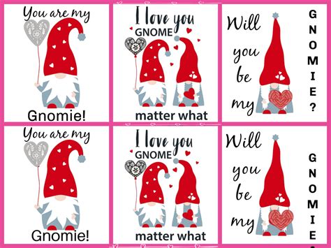 Fun Gnome Valentines Printables For The Kids Mom Junky