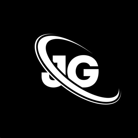 Jg Logo J G Design White Jg Letter Jg Letter Logo Design Initial