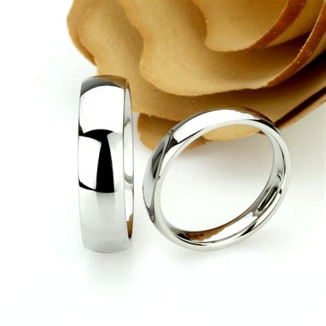 Matching Titanium His And Hers Ring Set Titanium Promise Etsy