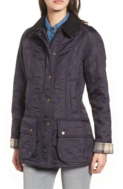 Barbour Beadnell Fleece Lined Quilted Jacket Nordstrom Jackets