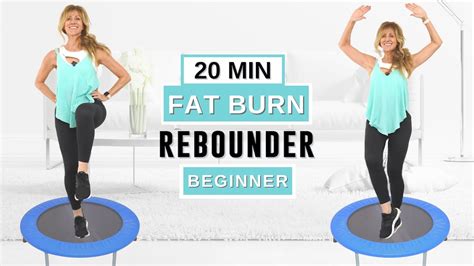 20 Minute Rebounder Workout For Weight Loss Mini Trampoline Workout Fabulous50s Youtube