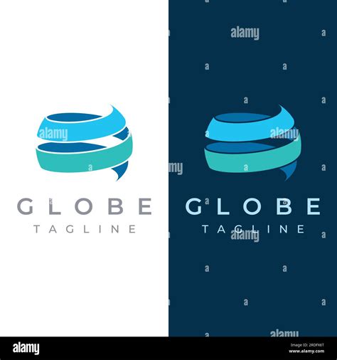 Modern Globe Or Globe Or Global Logo Vector Designworld Logo With