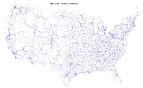 United States - power grids • Map • PopulationData.net