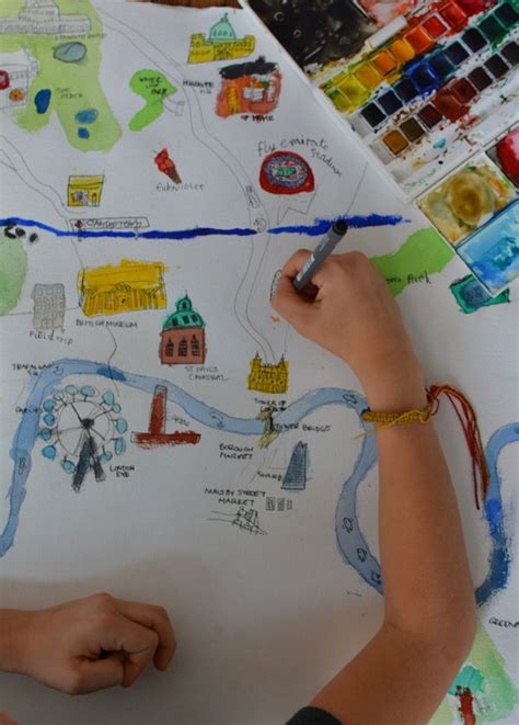 Draw A Map Of Your City Maps For Kids Map Activities Drawn Map