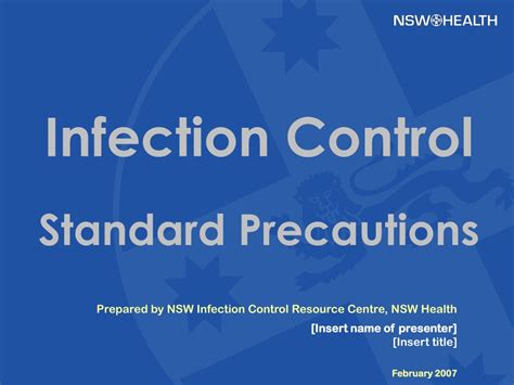 Ppt Prepared By Nsw Infection Control Resource Centre Nsw Health