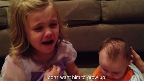 Video Of Little Girl Crying Because She Doesnt Want Her Brother To