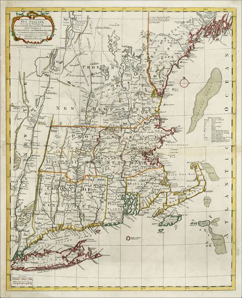 A Map Of The Most Inhabited Part Of New England Containing The