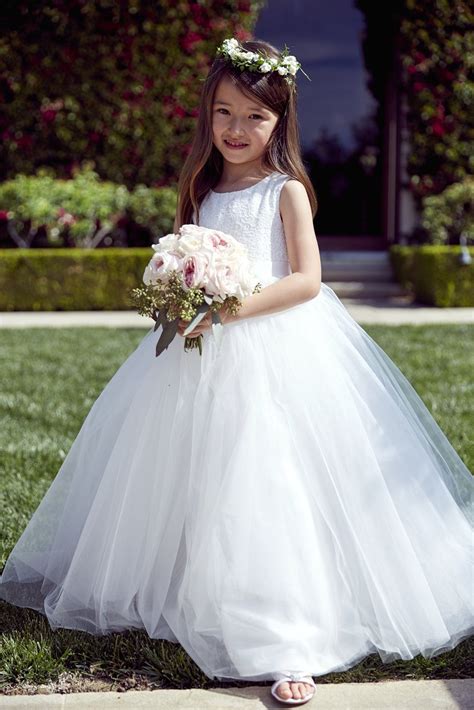 is there anything cuter shop this ball gown flower girl dress at david s bridal flower girl