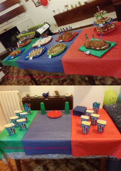 Diy & idee feste a tema. Party a tema Pj Masks | Festa per bambini, Idee per feste ...
