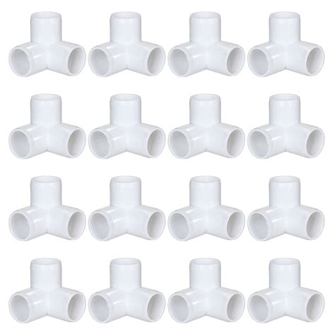 Buy 16 Pack Pvc Elbow Fittings 34 Inch 3 Way Pvc Pipe Fitting