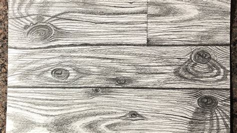 How I Draw Realistic Wood Texture With Graphite Pencils Speed Drawing