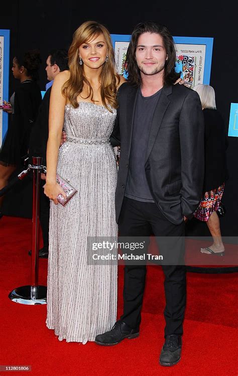 Aimee Teegarden And Thomas Mcdonell Arrive At The Los Angeles News