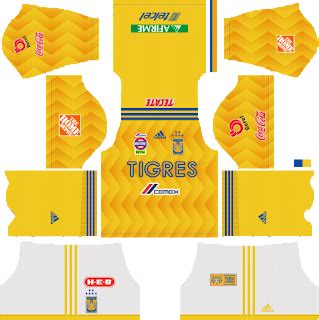 You can find kits for the football club that you love, or your national football team. Tigres UANL Kits 2018/2019 Dream League Soccer