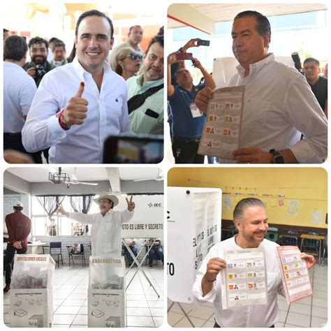 Candidatos A La Gubernatura De Coahuila Acuden A Votar