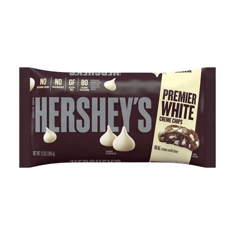 Hersheys Premier White Vanilla Flavored Baking Chips 12 Oz