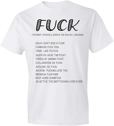 fuck use definition the most versatile word in the english language t shirt t amazon ca