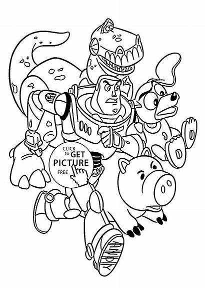 Coloring Toy Story Pages Printable Disney Rescue