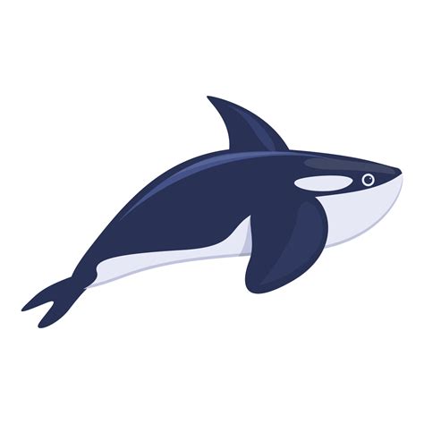 Killer Whale Icon Cartoon Style Vector Art At Vecteezy