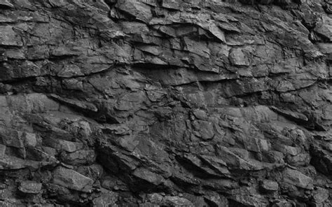 Download Wallpapers Black Stone Wall 4k Black Stone Texture Black