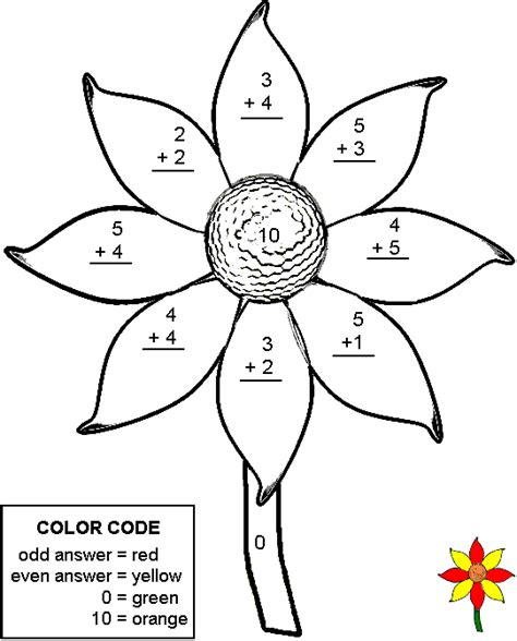 Addition Color By Number Pages Coloring Home