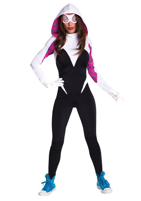 Kids Girls Spider Gwen Stacy Cosplay Halloween Costumes Jumpsuit