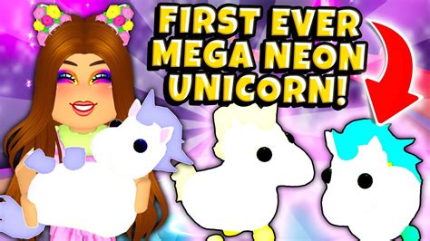 We Made The First Ever Mega Neon Unicorn In Roblox Adopt Me Mega Neon