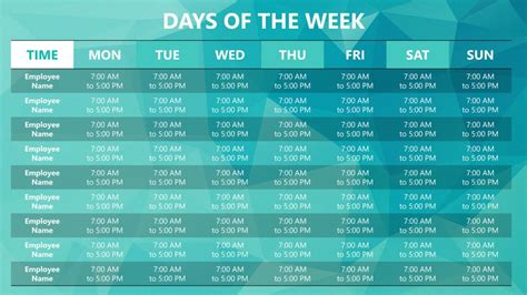 Powerpoint Weekly Schedule Template Presentationpoint