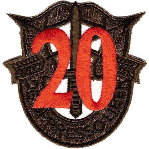 20th Special Forces Group Crest Od Green Red 20 Patch Ebay