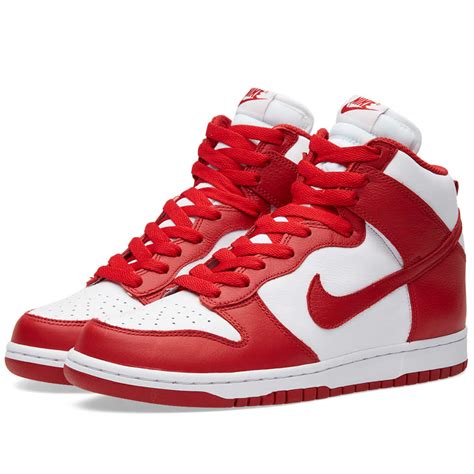 Nike Dunk Retro Qs White And University Red End Us