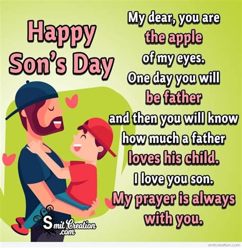 Happy Sons Day Wish From Father