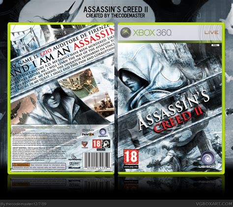 Assassin S Creed II Xbox 360 Box Art Cover By Thecodemaster