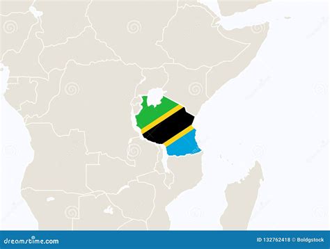 Map Of Africa With Tanzania Highlighted Serengeti Shall Not Die So