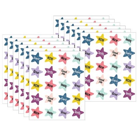 Teacher Created Resources Oh Happy Day Star Rewards Stickers 120pack