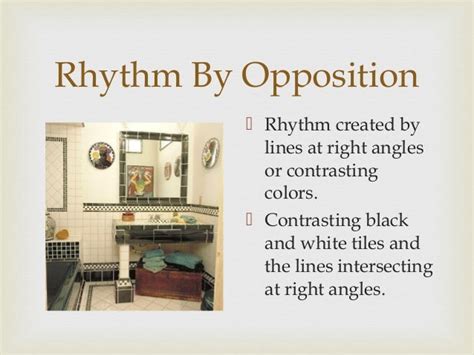 Opposition Rhythm In Interior Design