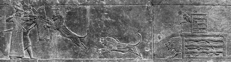 The Lion Hunt Of Ashurbanipal From The North Palace At Nineveh